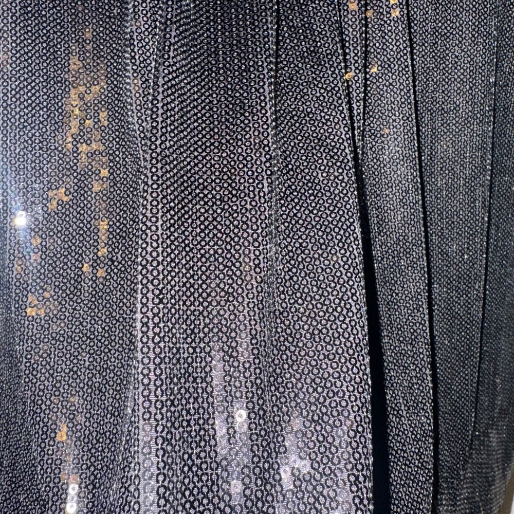 Ann Taylor Size 10 Black Sequin Skirt with 2 pockets and Lined!  NWT - Picture 8 of 10